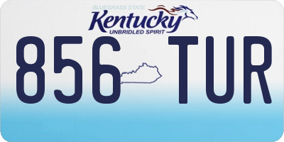 KY license plate 856TUR