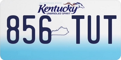 KY license plate 856TUT