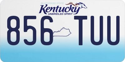 KY license plate 856TUU
