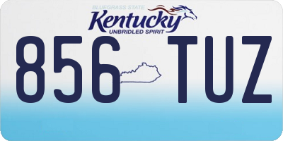 KY license plate 856TUZ