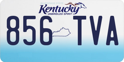 KY license plate 856TVA