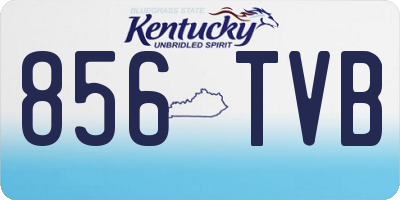 KY license plate 856TVB