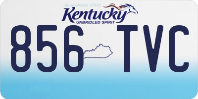 KY license plate 856TVC
