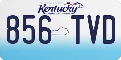 KY license plate 856TVD