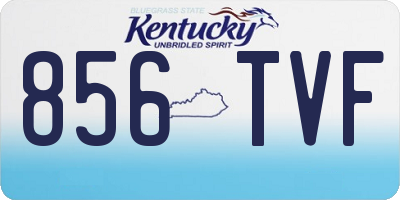 KY license plate 856TVF