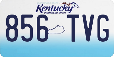 KY license plate 856TVG