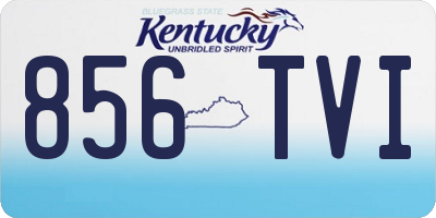 KY license plate 856TVI