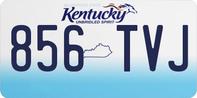 KY license plate 856TVJ