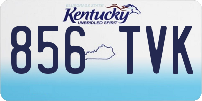 KY license plate 856TVK