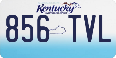 KY license plate 856TVL