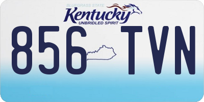 KY license plate 856TVN