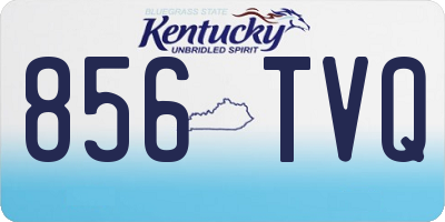 KY license plate 856TVQ