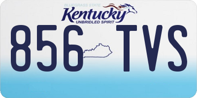 KY license plate 856TVS
