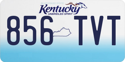 KY license plate 856TVT
