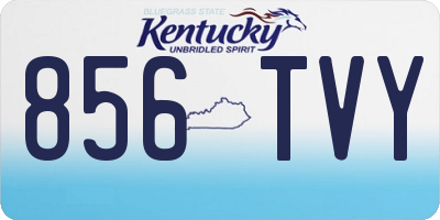 KY license plate 856TVY
