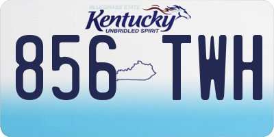 KY license plate 856TWH