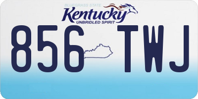 KY license plate 856TWJ