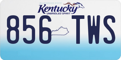 KY license plate 856TWS