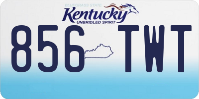 KY license plate 856TWT