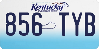 KY license plate 856TYB