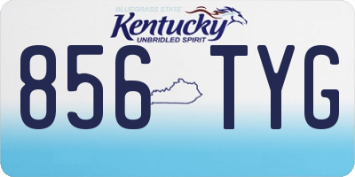 KY license plate 856TYG