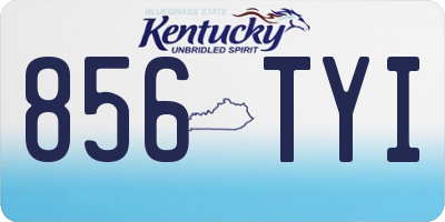 KY license plate 856TYI