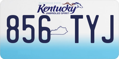 KY license plate 856TYJ
