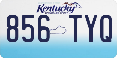 KY license plate 856TYQ
