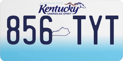 KY license plate 856TYT