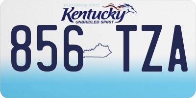 KY license plate 856TZA