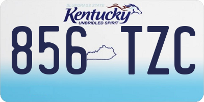 KY license plate 856TZC
