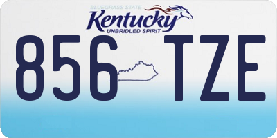 KY license plate 856TZE
