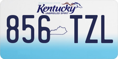 KY license plate 856TZL