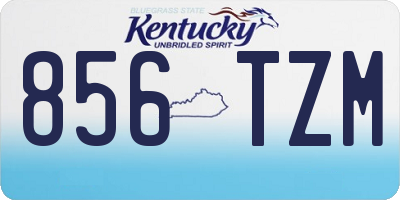 KY license plate 856TZM