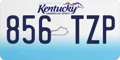 KY license plate 856TZP