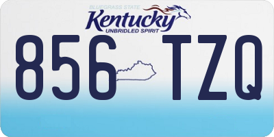 KY license plate 856TZQ