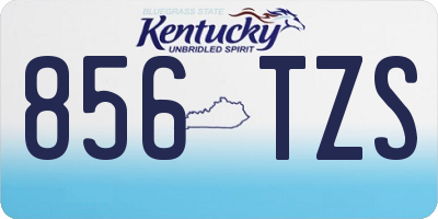 KY license plate 856TZS