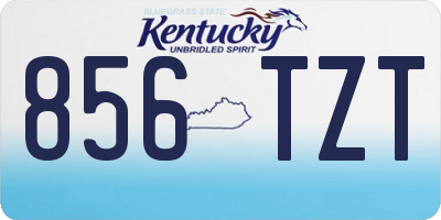 KY license plate 856TZT