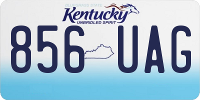 KY license plate 856UAG