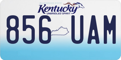KY license plate 856UAM