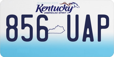 KY license plate 856UAP