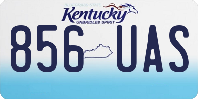 KY license plate 856UAS