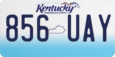 KY license plate 856UAY
