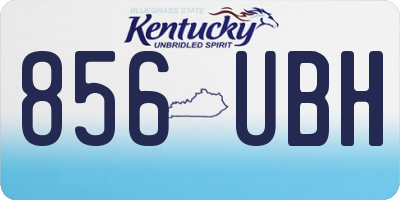 KY license plate 856UBH