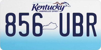 KY license plate 856UBR