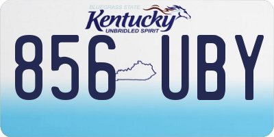 KY license plate 856UBY