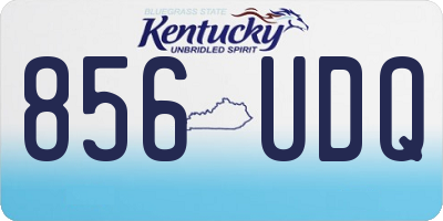 KY license plate 856UDQ