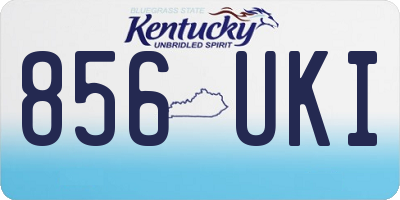 KY license plate 856UKI
