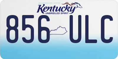 KY license plate 856ULC