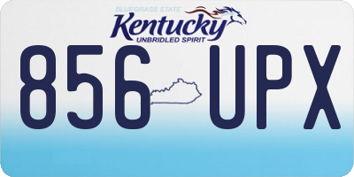 KY license plate 856UPX